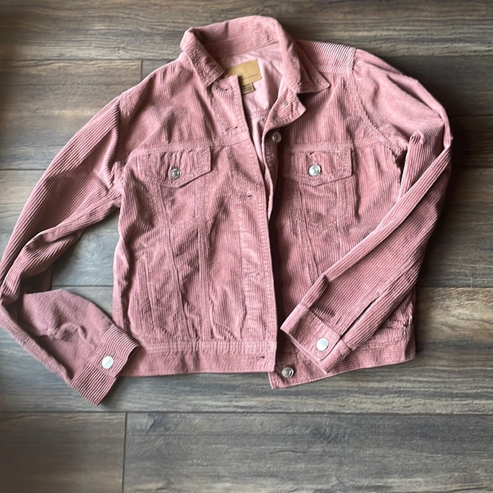 Corduroy button down jacket